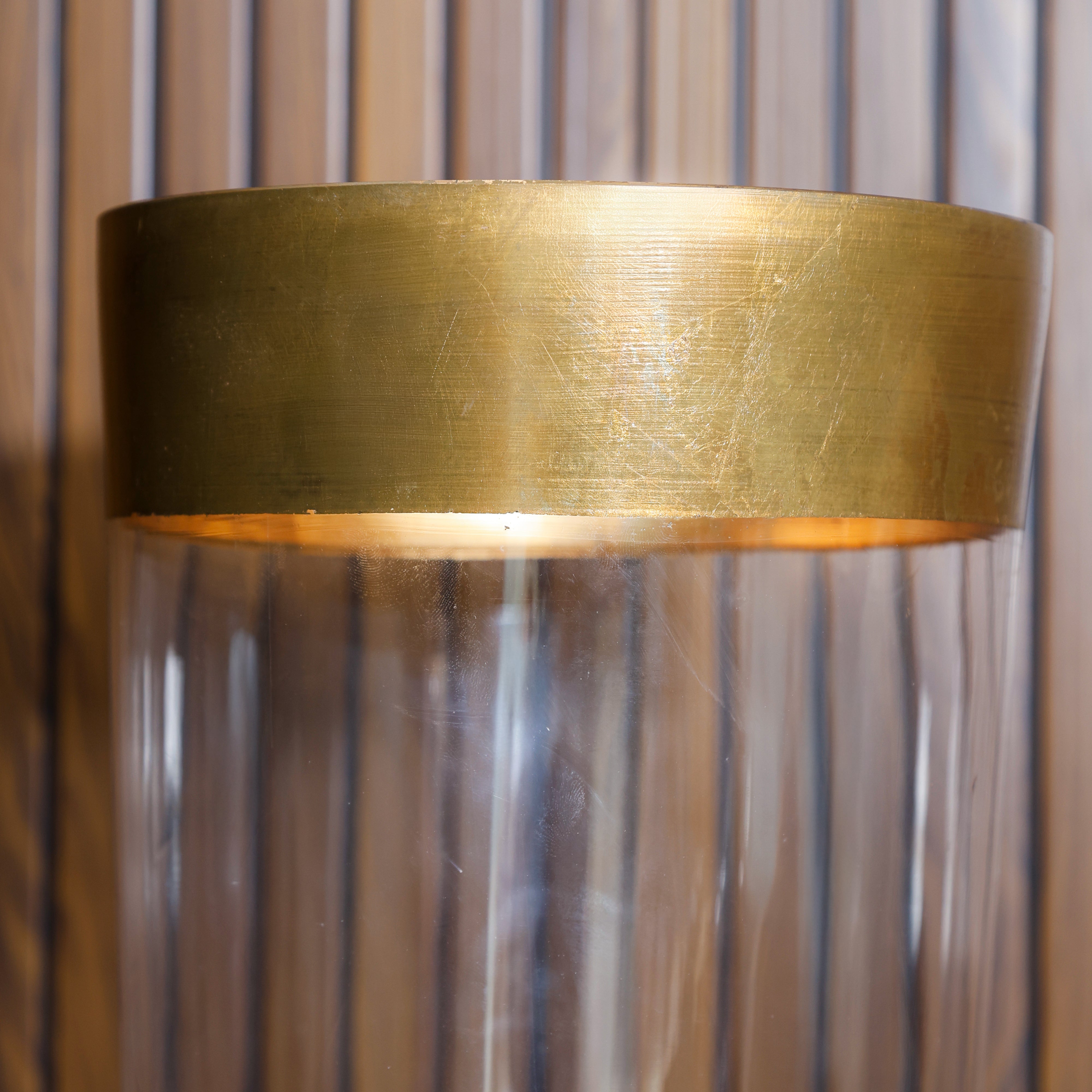 Vintage Elegance Vase With Gold Foil - Tall