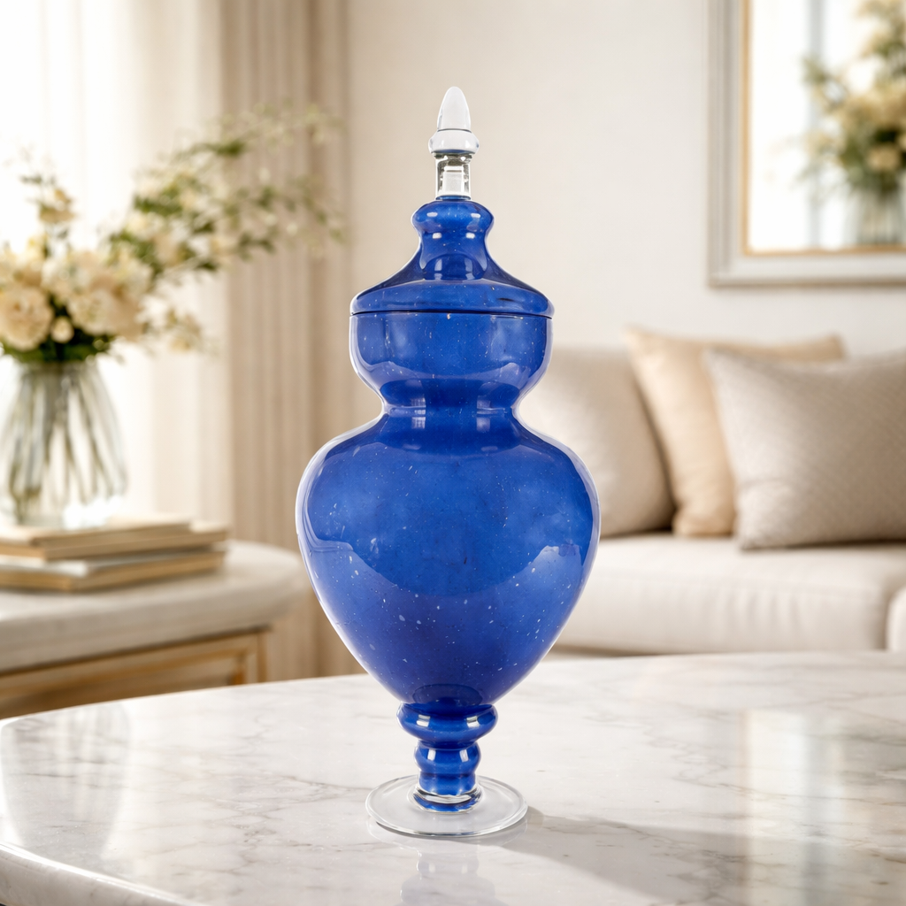 Allure Flower Vase with Lid-Tall