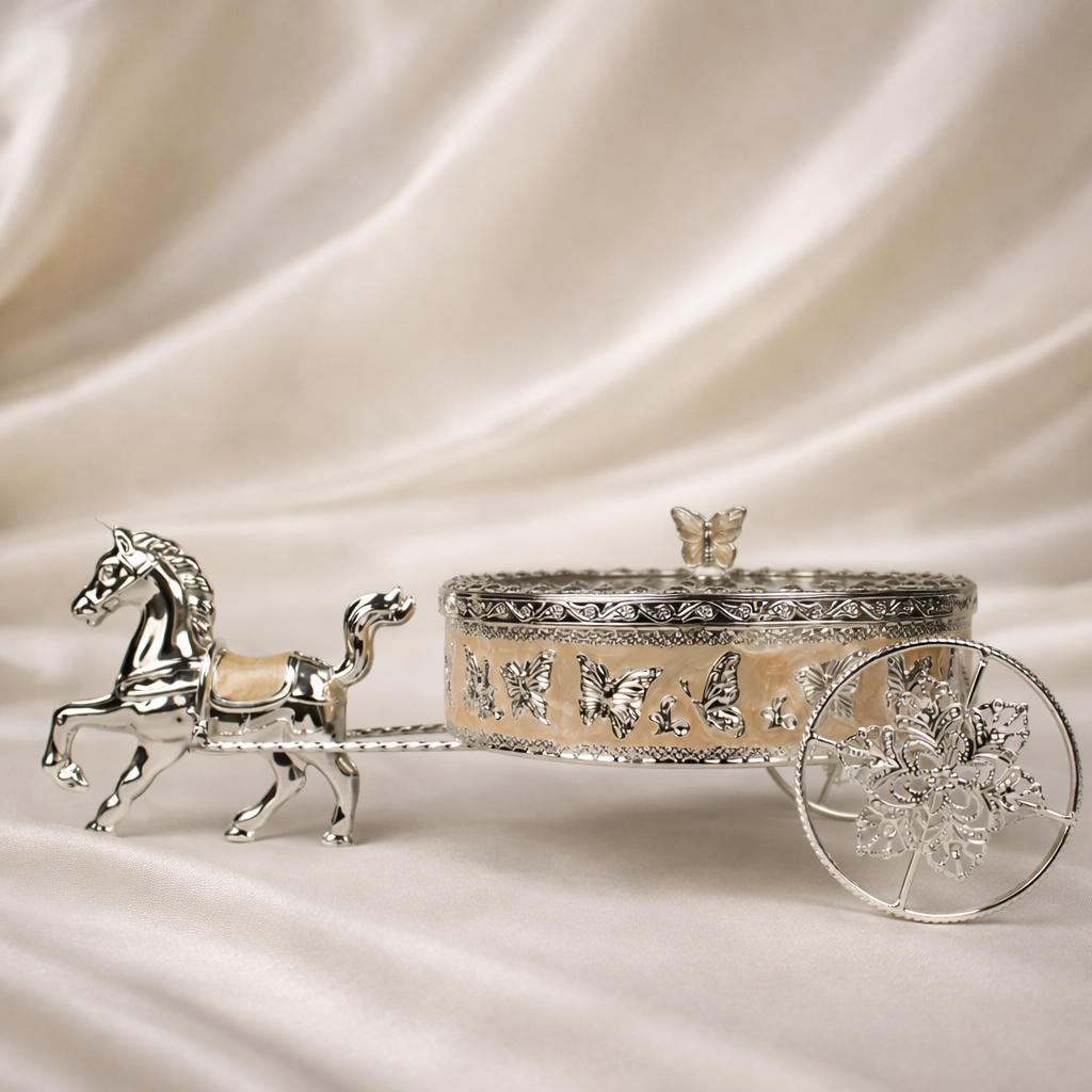Butterfly Horse Cart Serving Tray