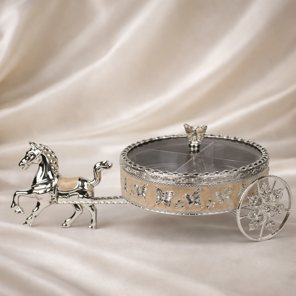 Butterfly Horse Cart Serving Tray