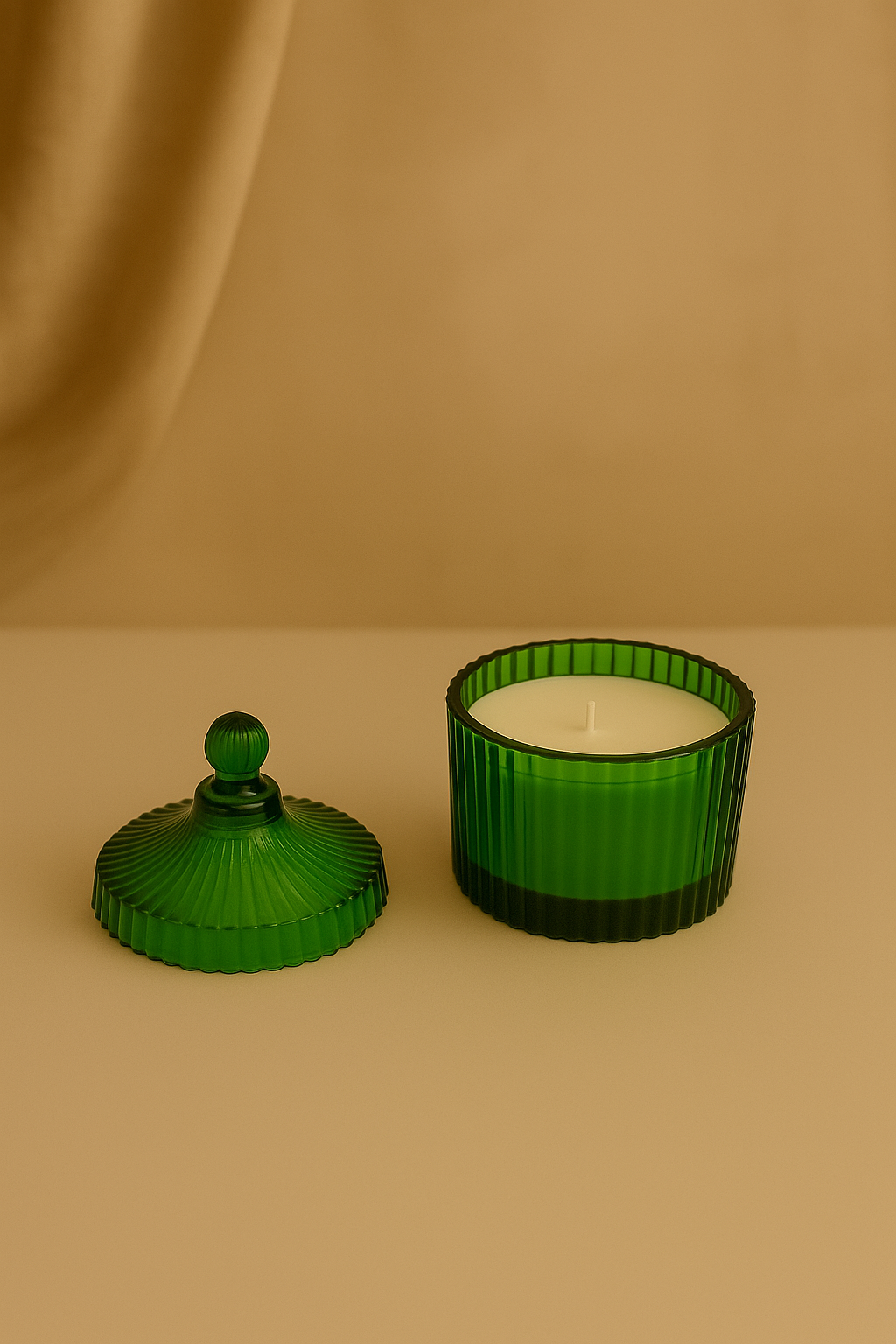 Small Candy Jar Premium Glass Candle Holder