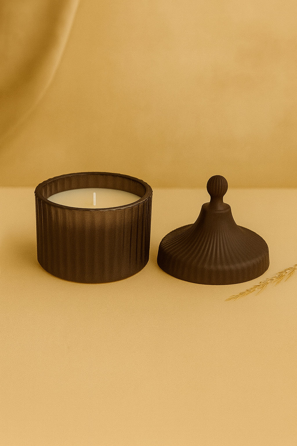 Small Candy Jar Premium Glass Candle Holder