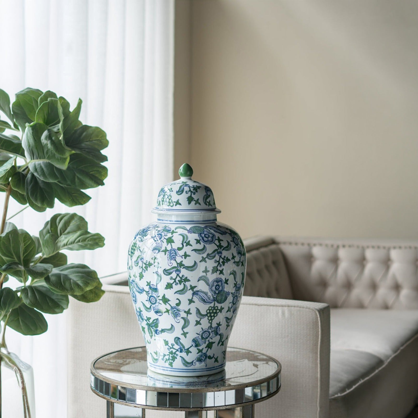 Cherry Blossom Ginger Jar-L