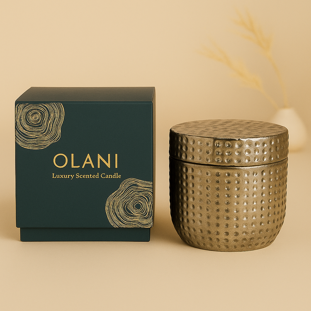 Small Dotted Luxury Scented Candle Jar