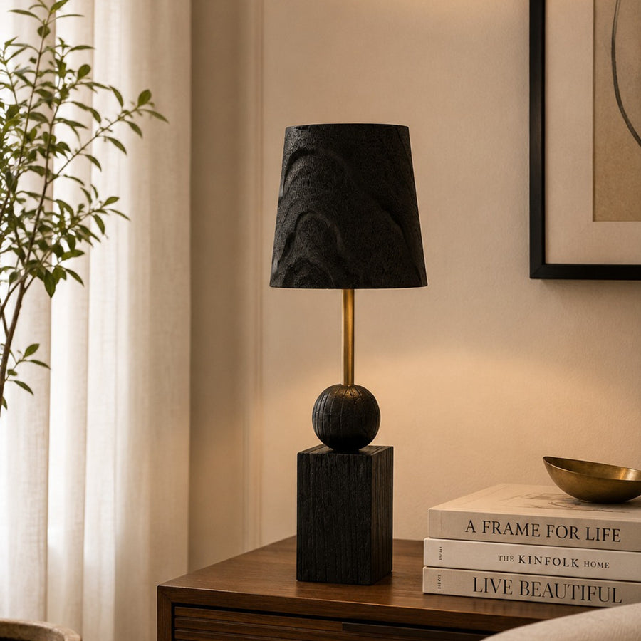 Ebony Table Lamp