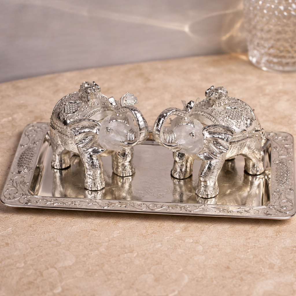 Elephant Gift Set with Tray