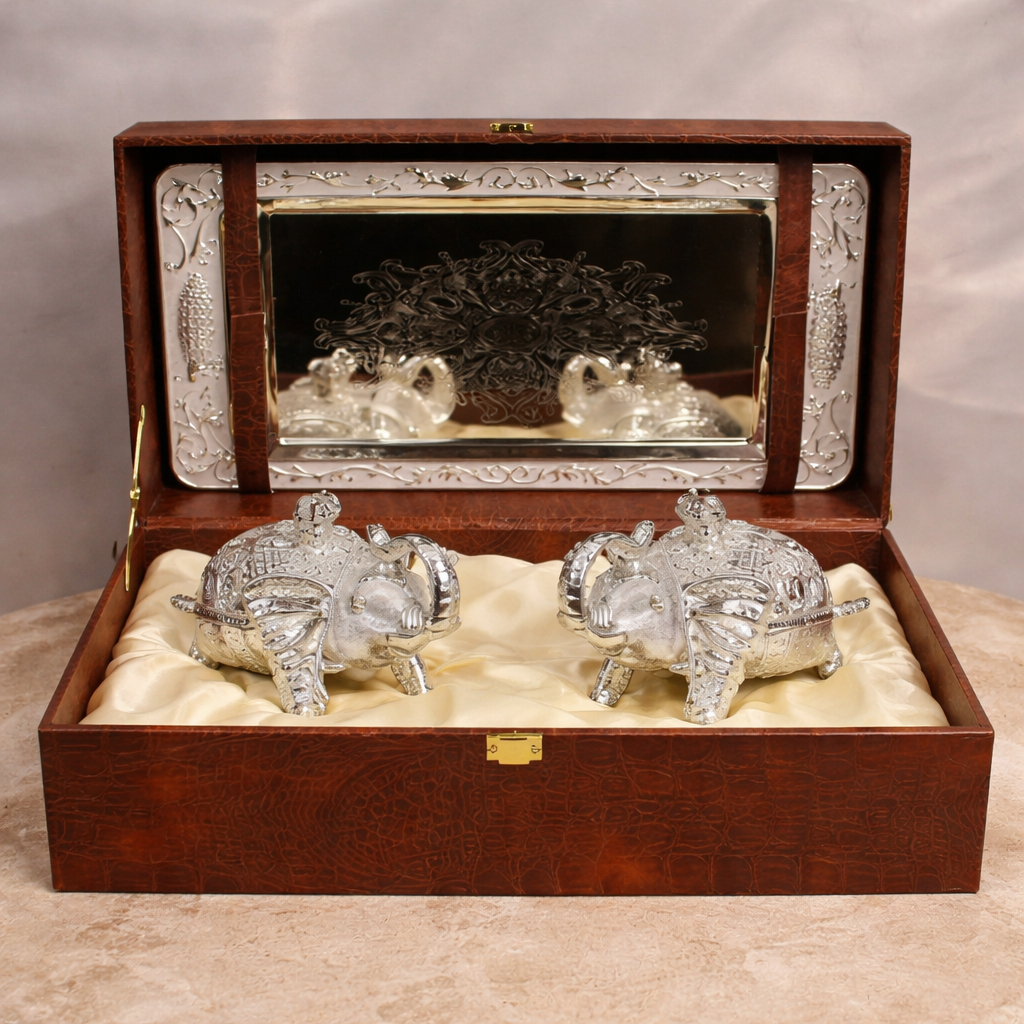 Elephant Gift Set with Tray