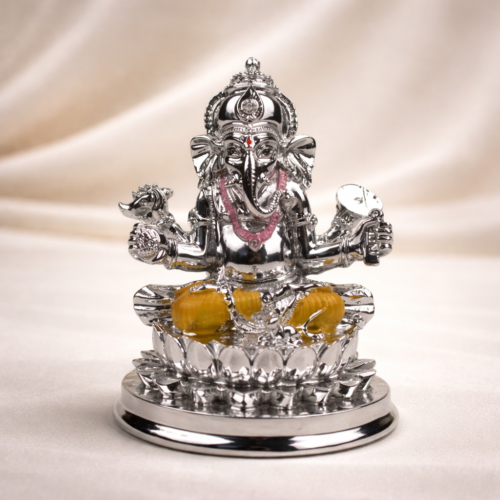 Lakshmi Ganesh Pooja Set with Tray