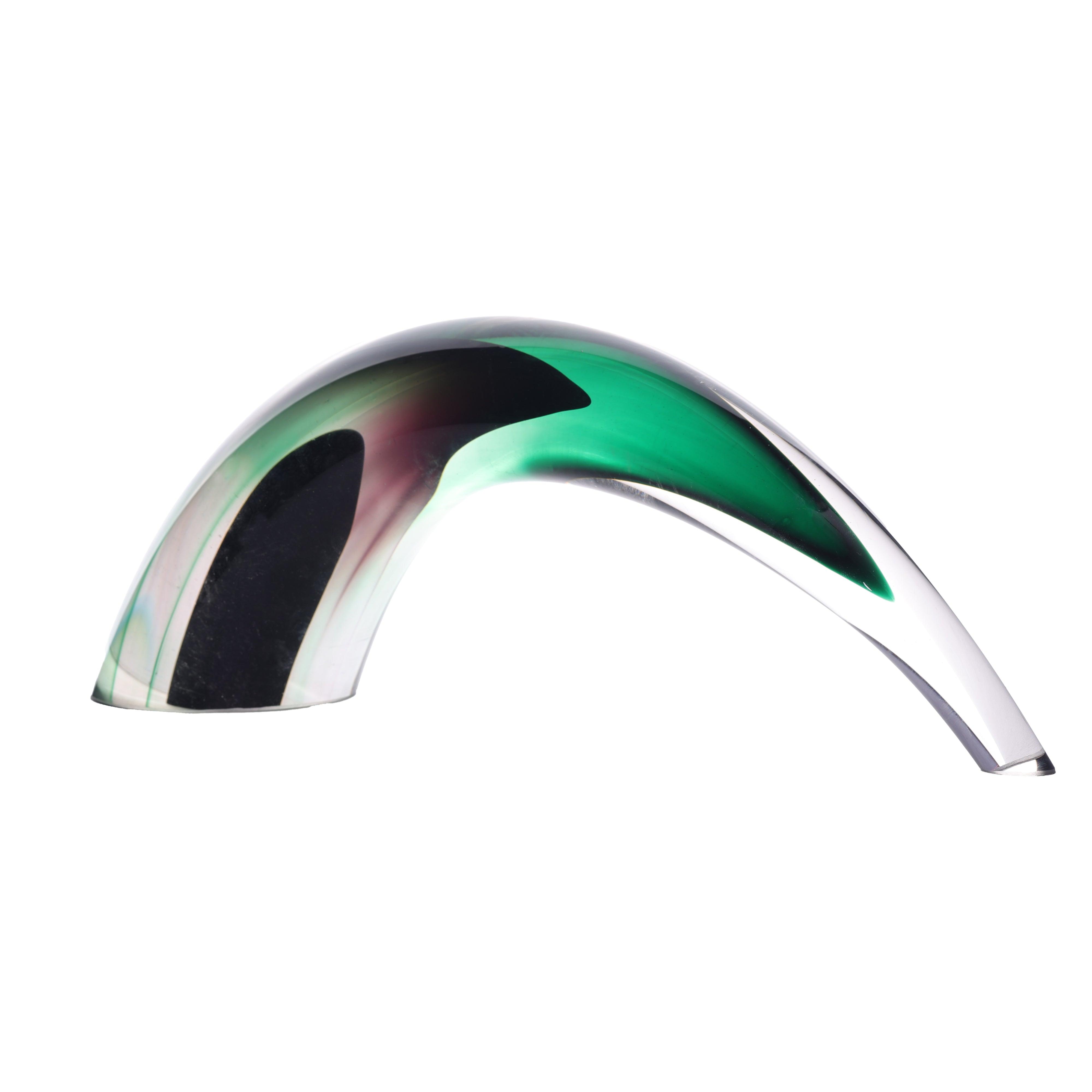 Green Wave Sculpture