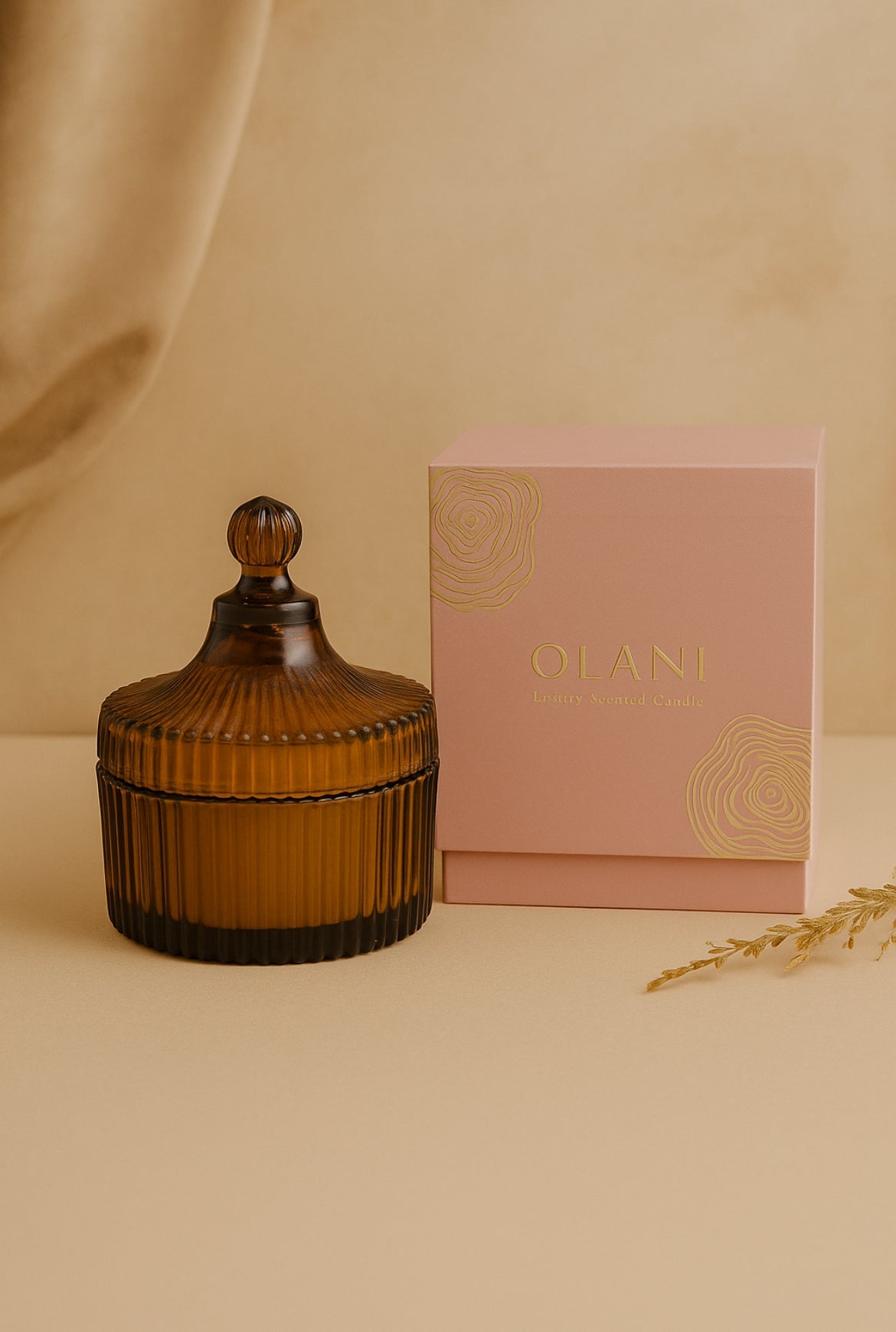 Small Candy Jar Premium Glass Candle Holder