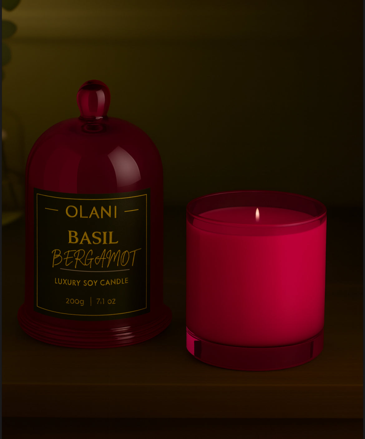 Bell Jar Premium Glass Candle Cloche Cover