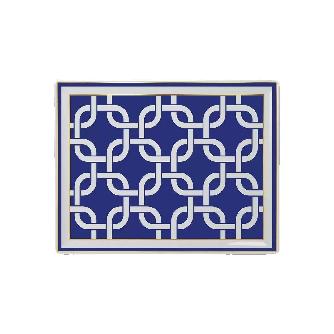 Infinity Blue Gourmet Tray Rect 31x24