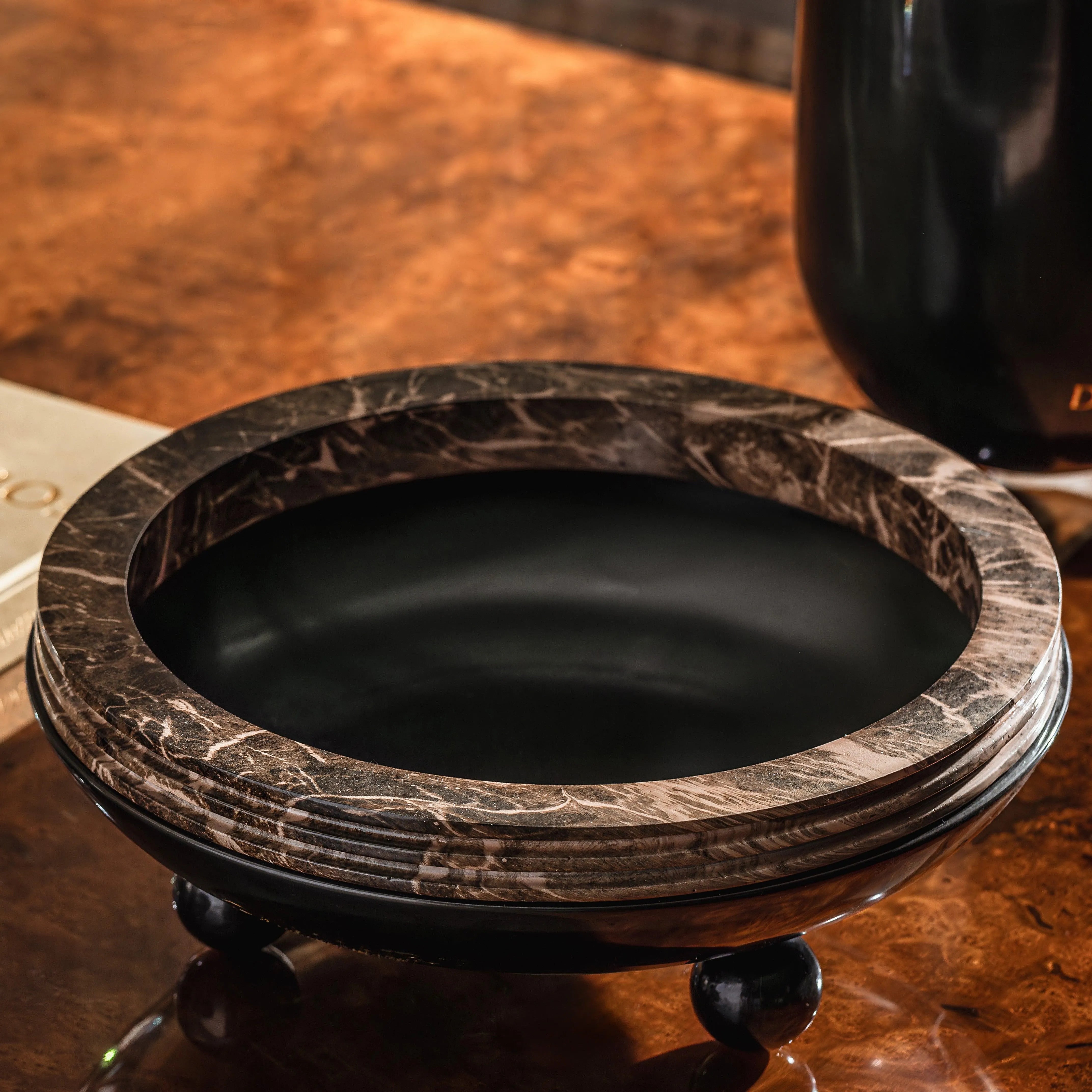 Marble & Brass Elegance Vase