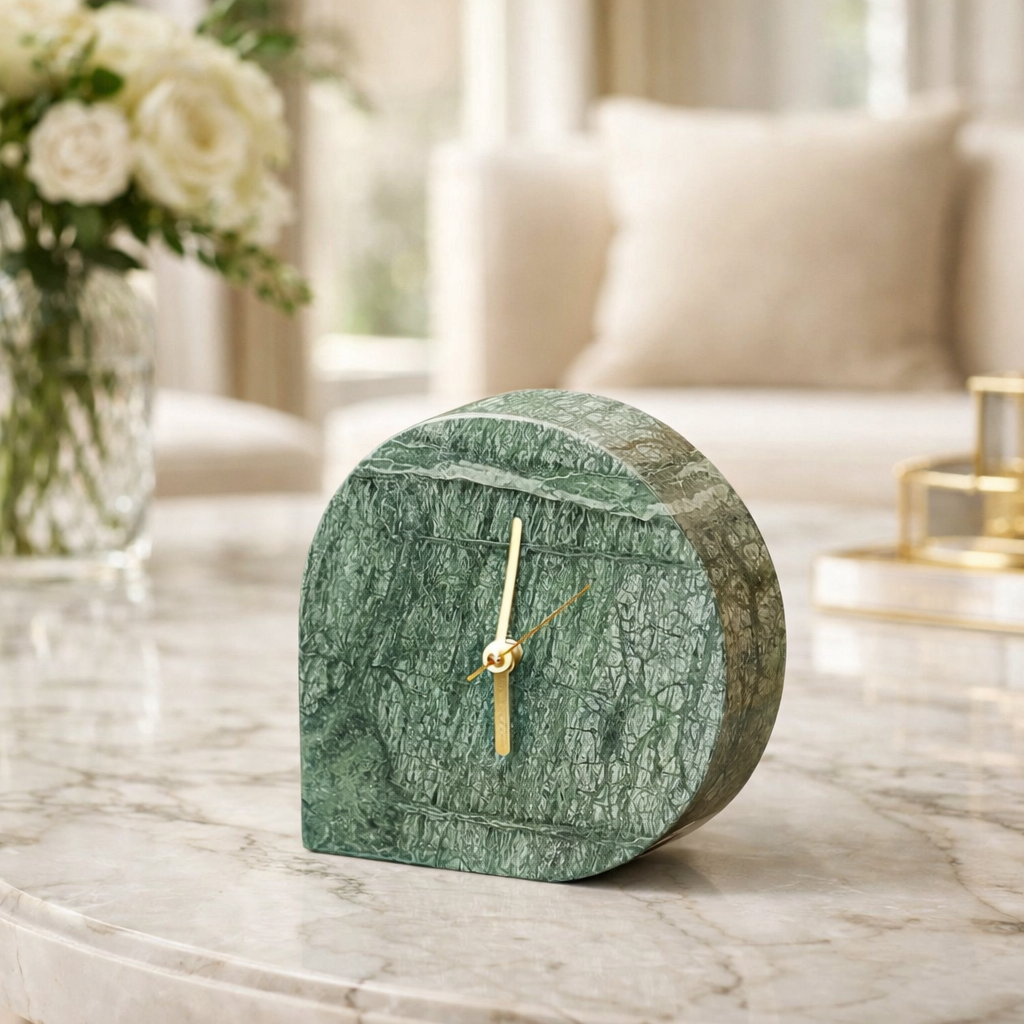 Marble Drop Clock - Green