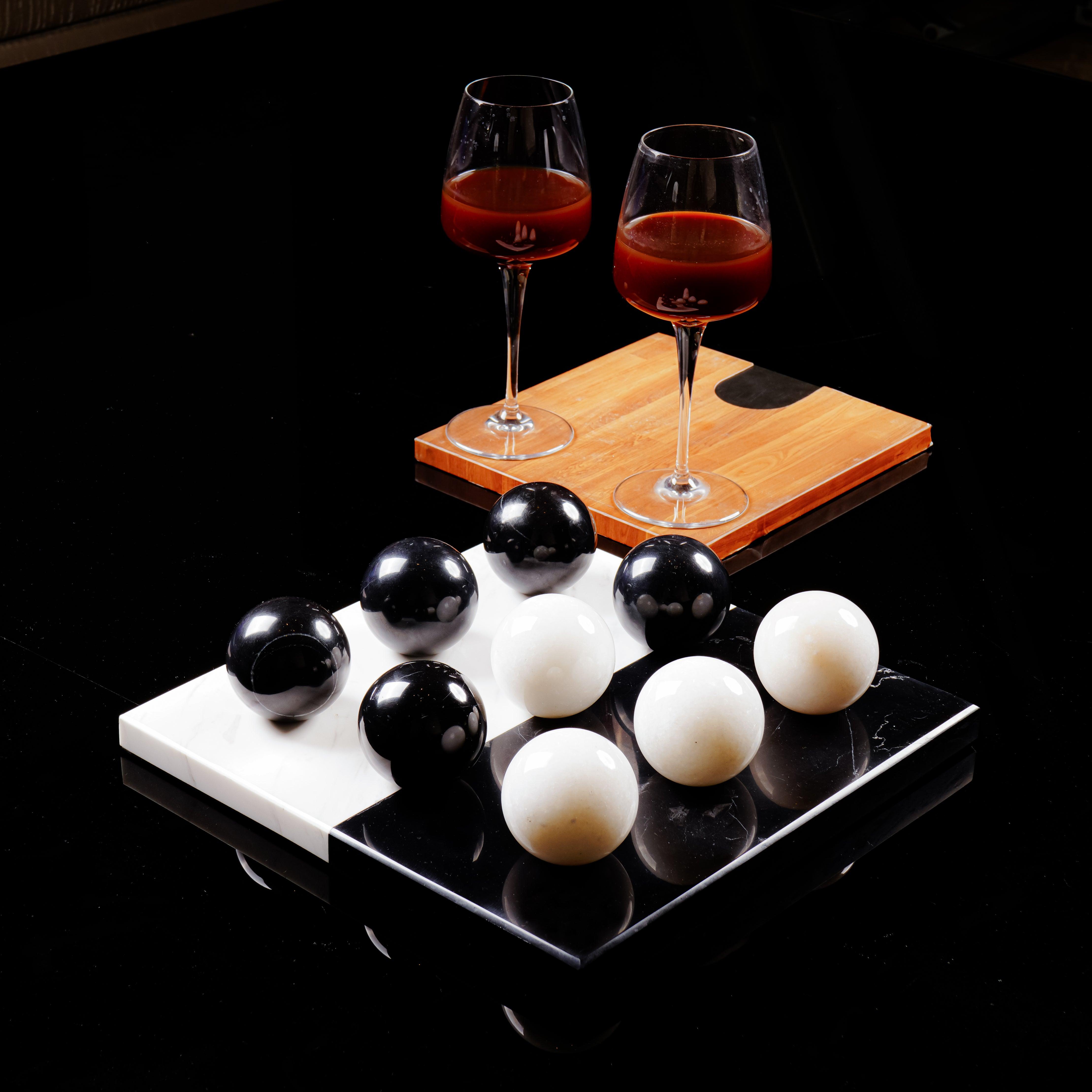 Marble Tic Tac Toe | Luxurious Game Night & Chic Home Décor Piece
