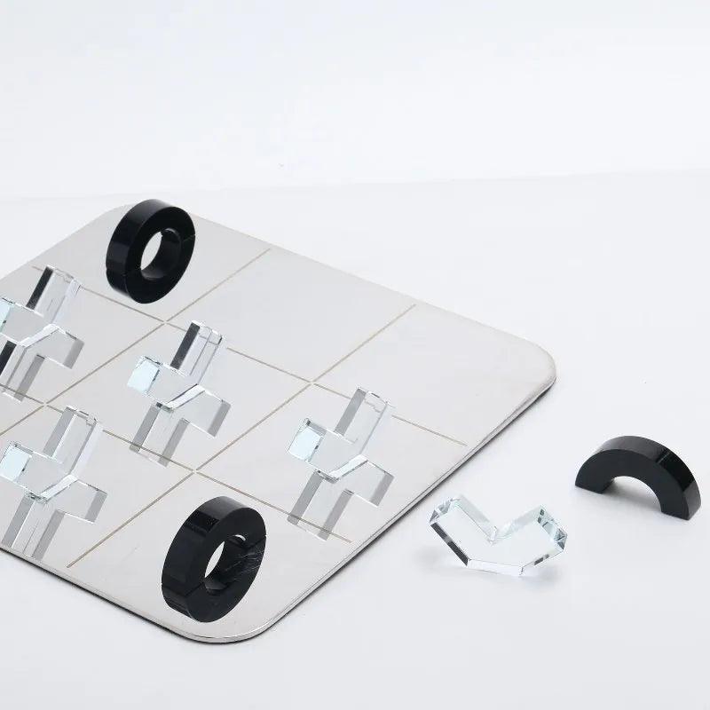 Marble Tic Tac Toe Set – Elegant Game & Décor Piece