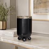 Marble & Brass Tall Flower Vase — view 2