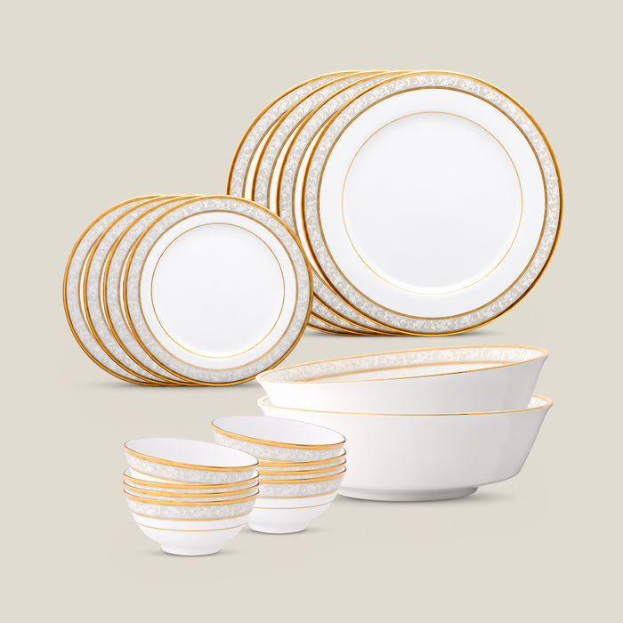 Noritake BRUNSWICK GOLD 21PC DINNER SET