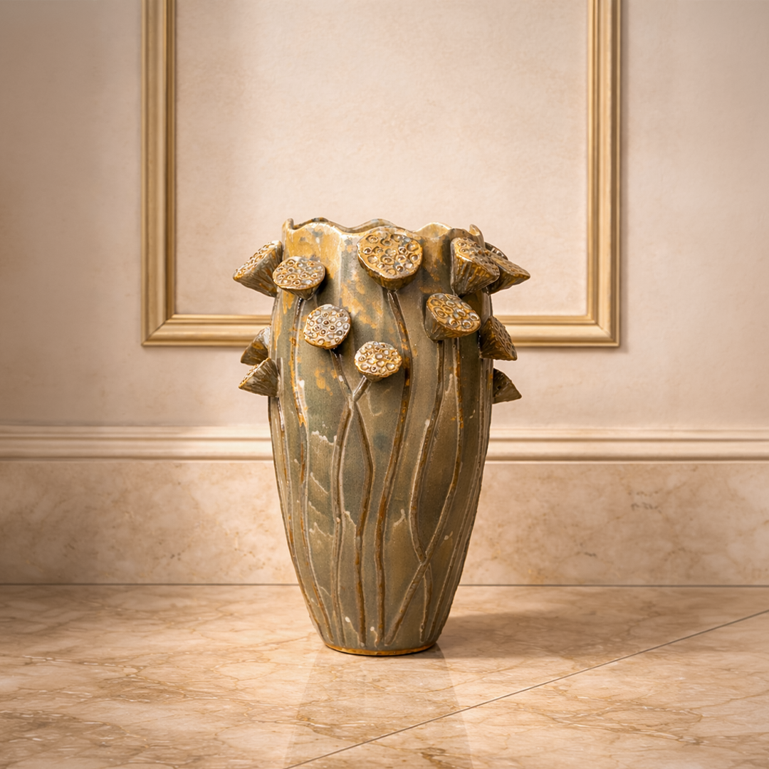 Reactive Glazed Vase - Large