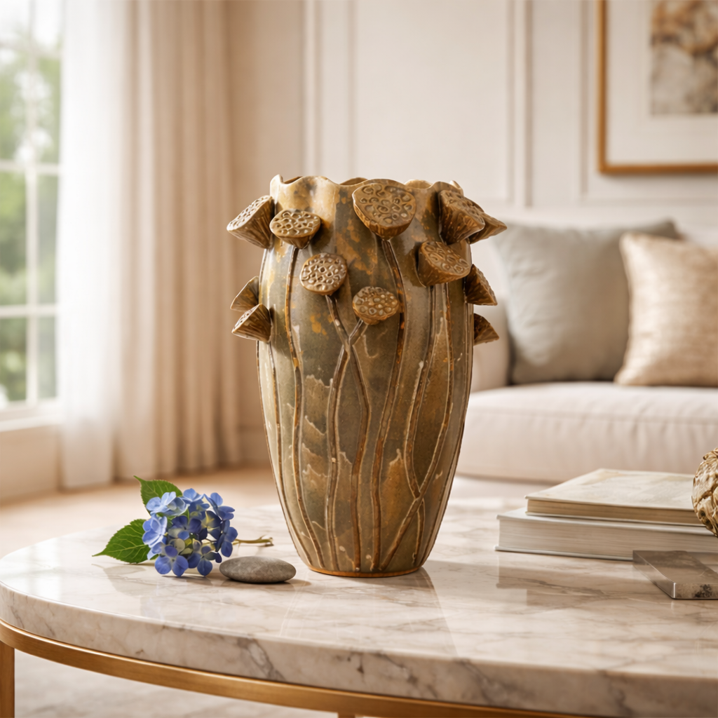 Reactive Glazed Vase - Large