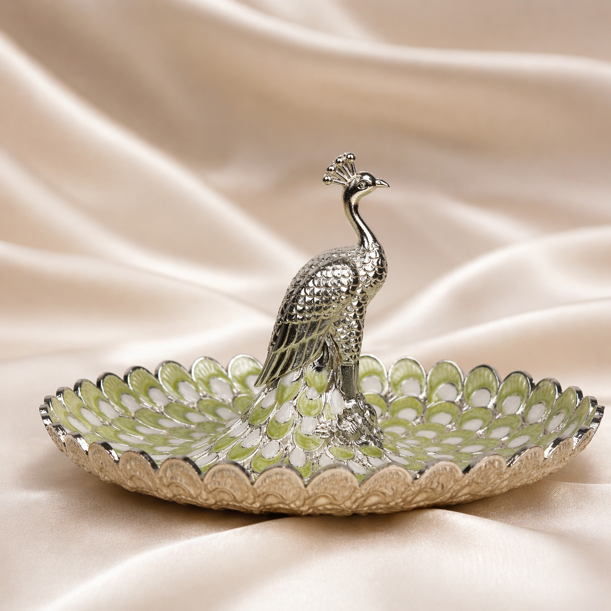 Royal Peacock Decorative Tray