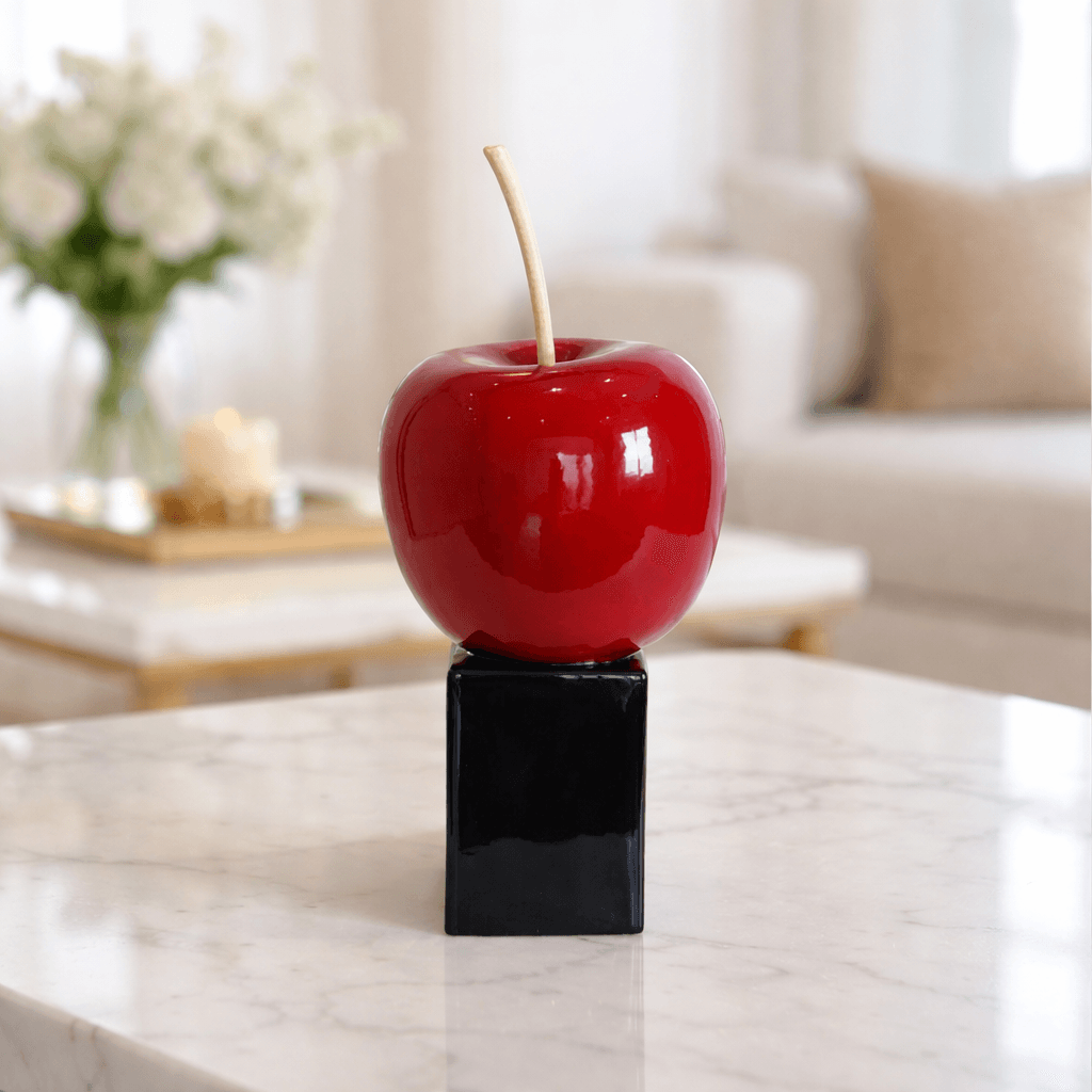 The Red Apple Sculpture