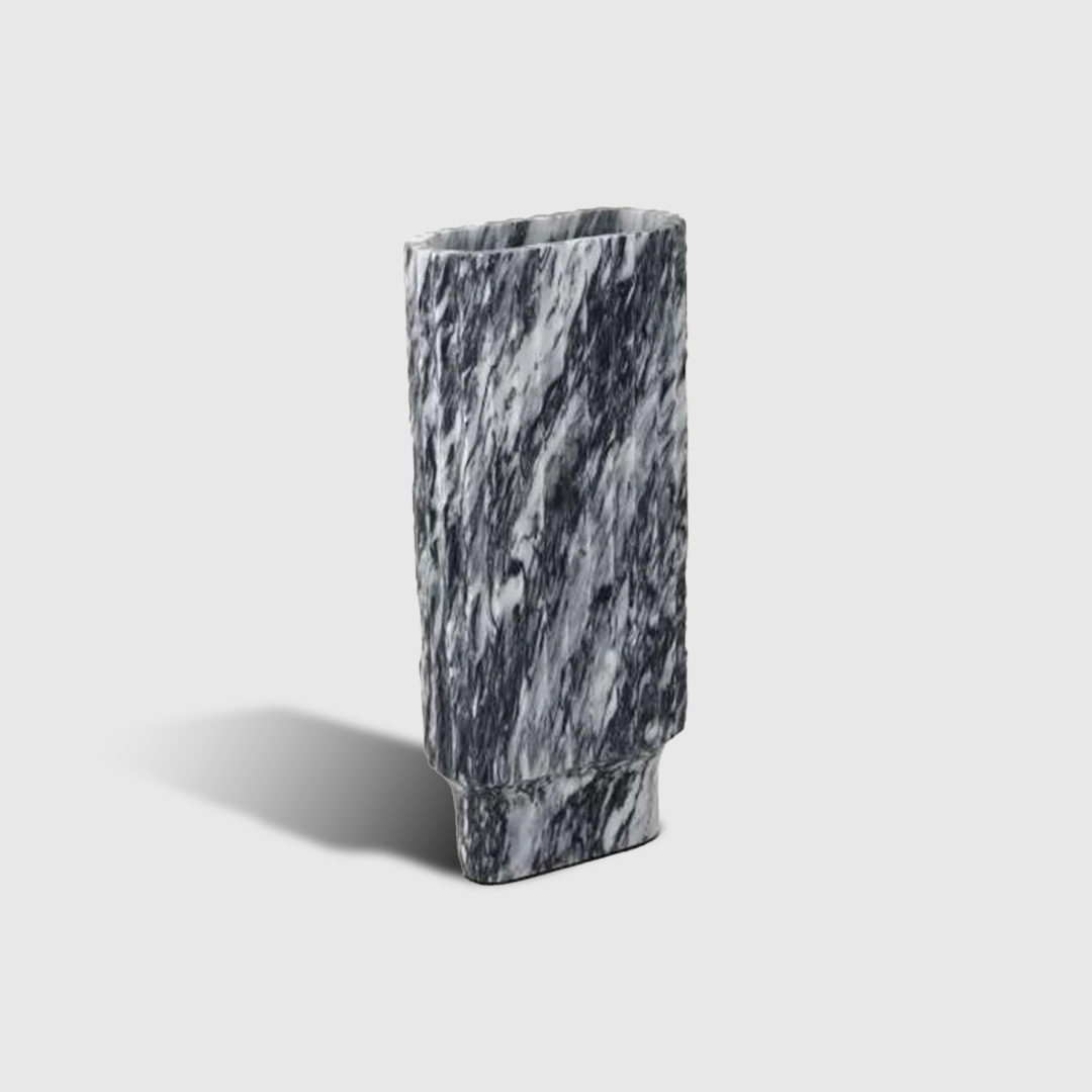 Python Grey Luxury Glass Vase