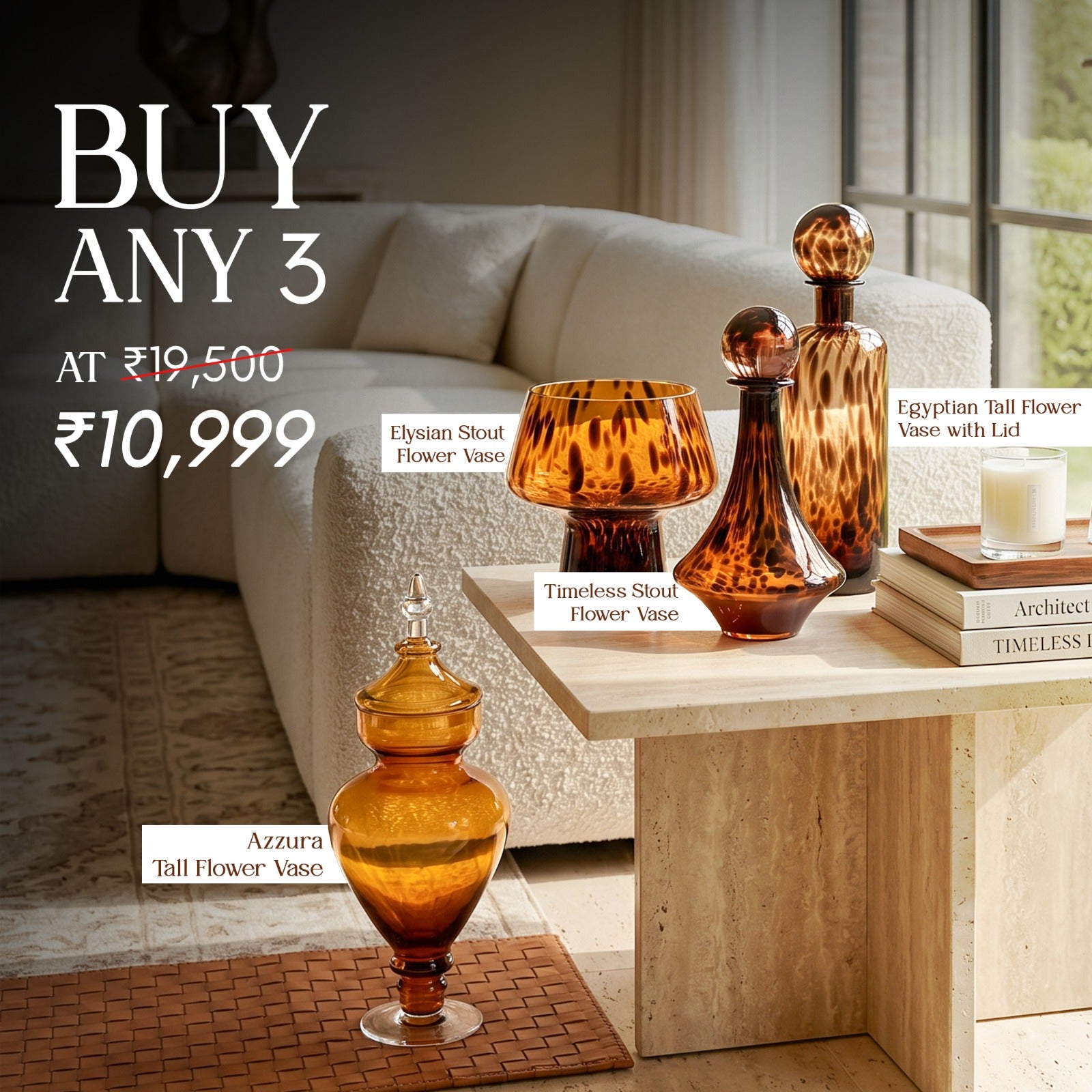 BUY ANY 3 VASES