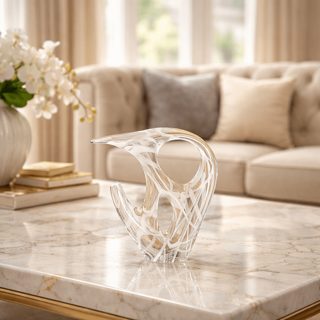 White Abstract Sculpture