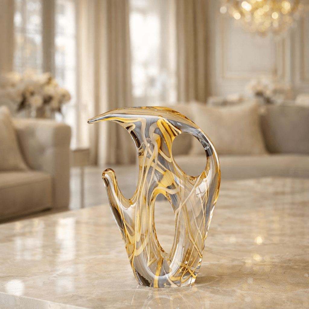 Yellow Abstract Sculpture