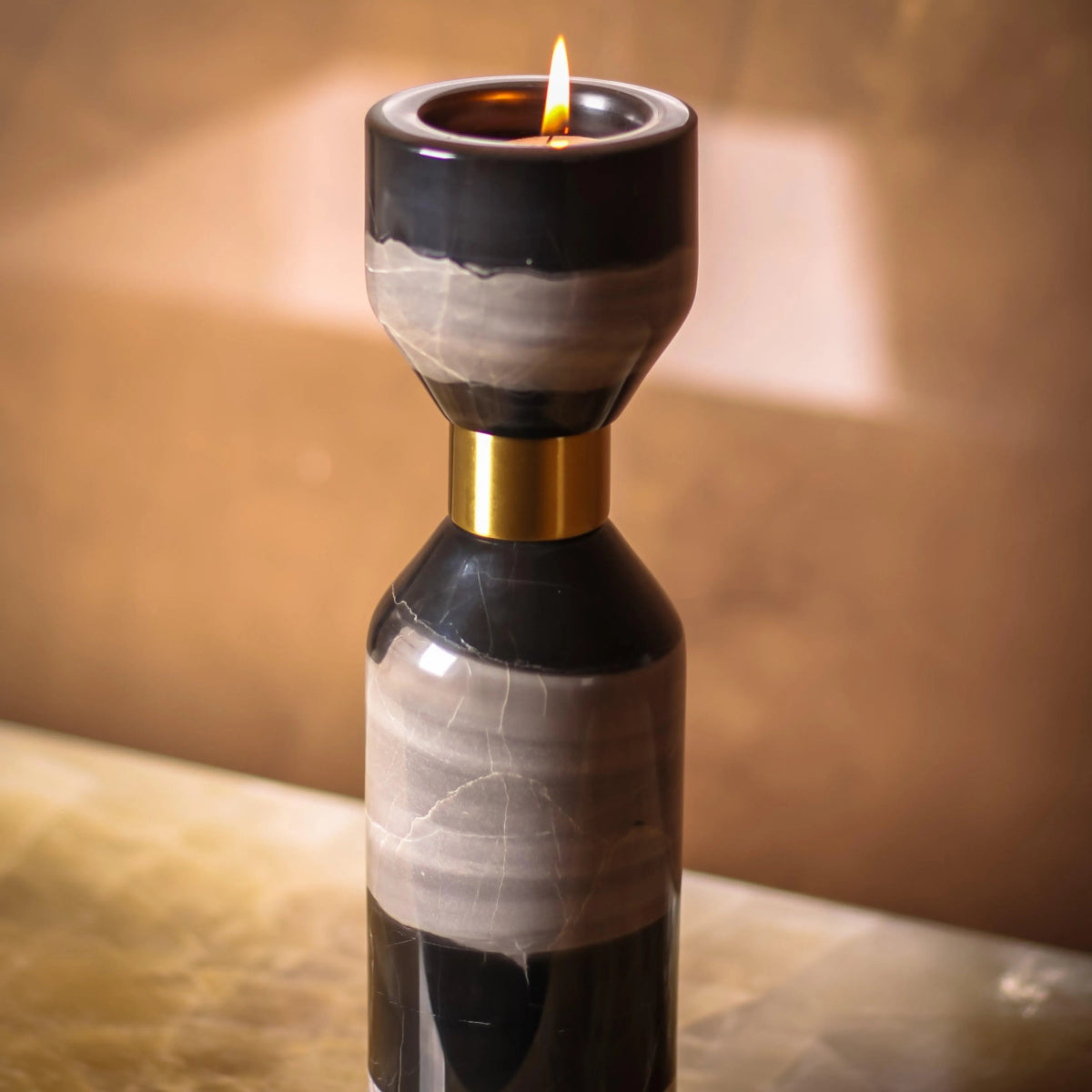 Sculptures & Figurines Amalfi Marble Vase Tall - Daamaira Home and Living Ltd