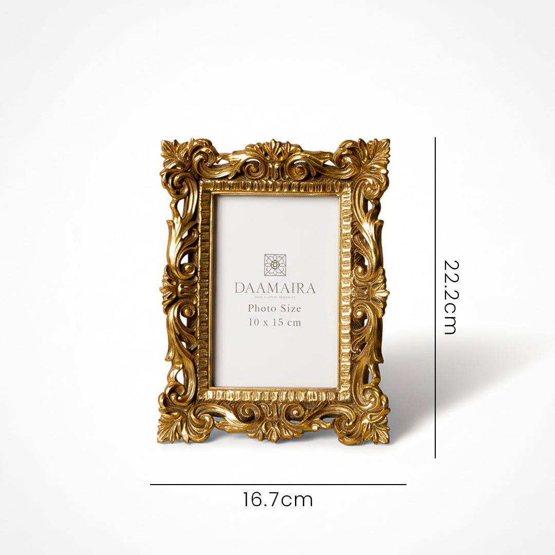 Photo Frames Antique Gold Photo Frame - Daamaira Home and Living Ltd