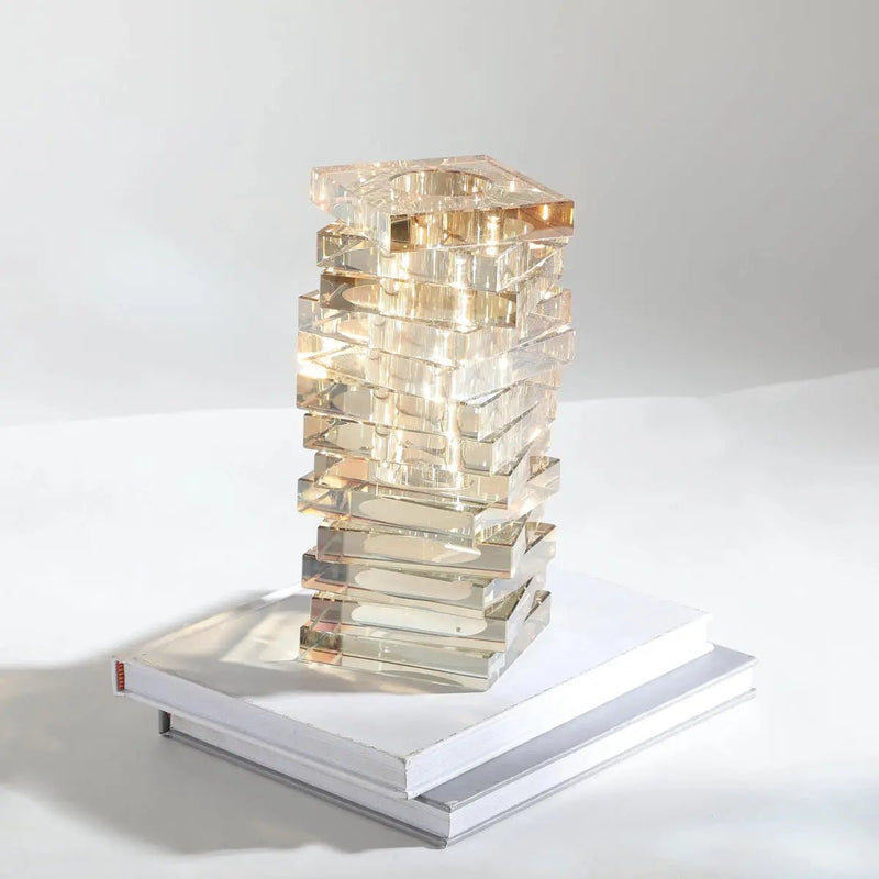 Aurora Stacks Crystal Flower Vase — image 6