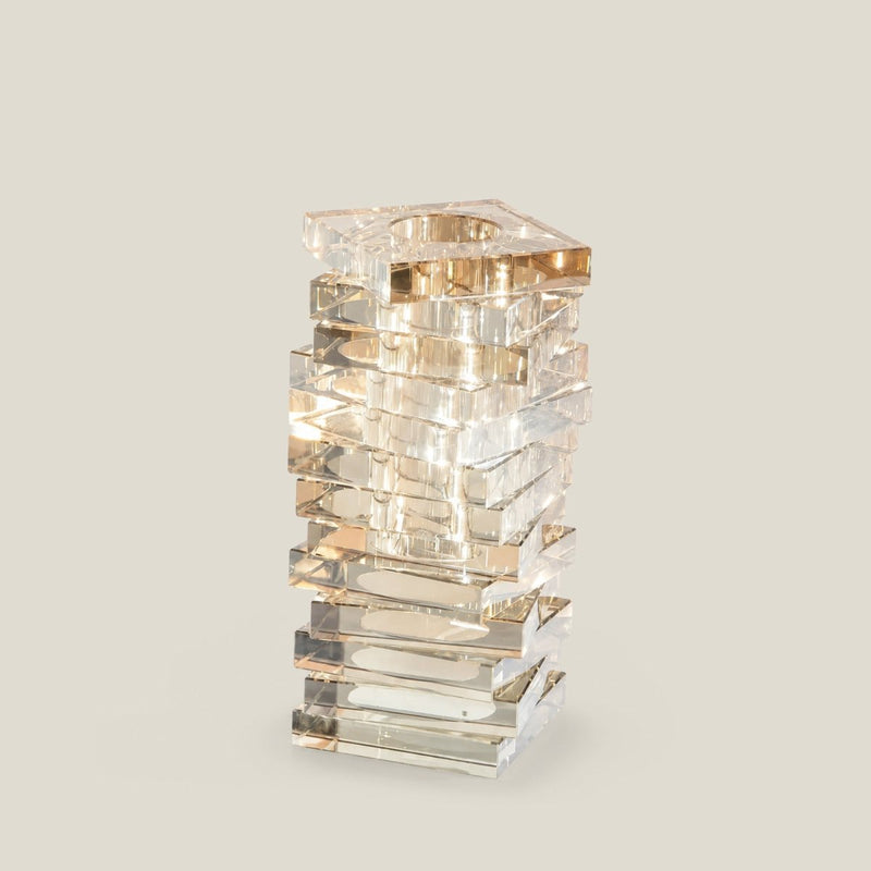 Aurora Stacks Crystal Flower Vase — image 1
