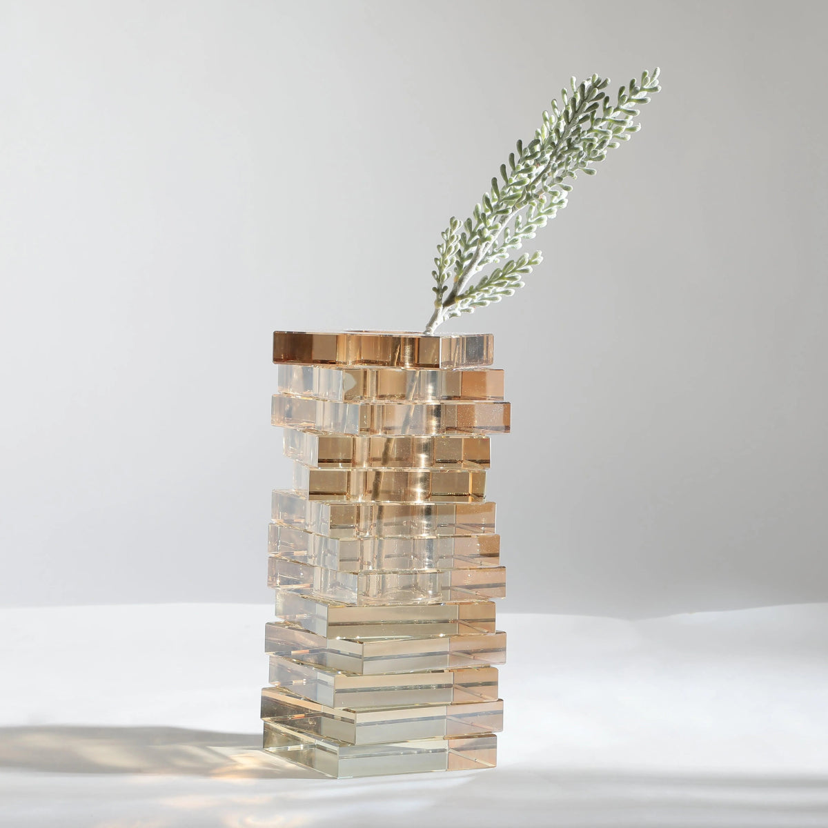 Vases Aurora Stacks Crystal Vase - Daamaira Home and Living Ltd