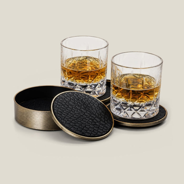 Black Clasique Coasters