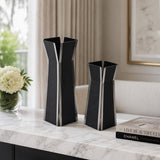 Black Nordic Flower Vase — view 2