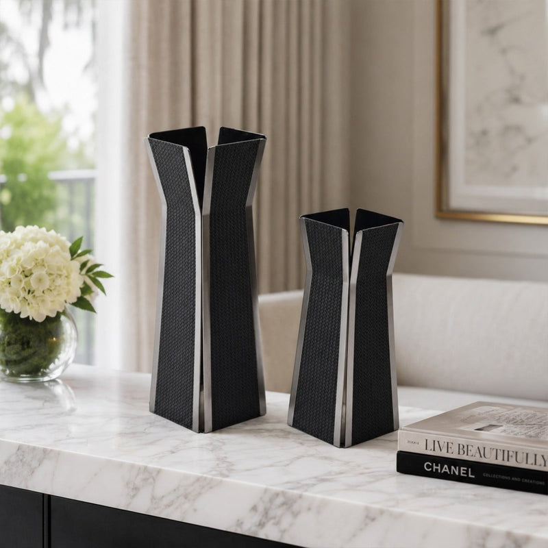 Black Nordic Flower Vase — image 2
