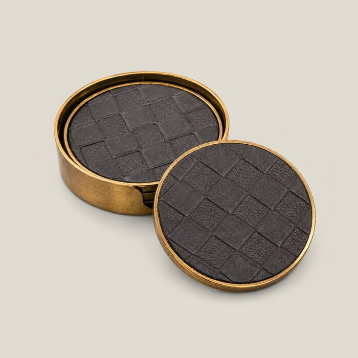Black Royal Round Coasters