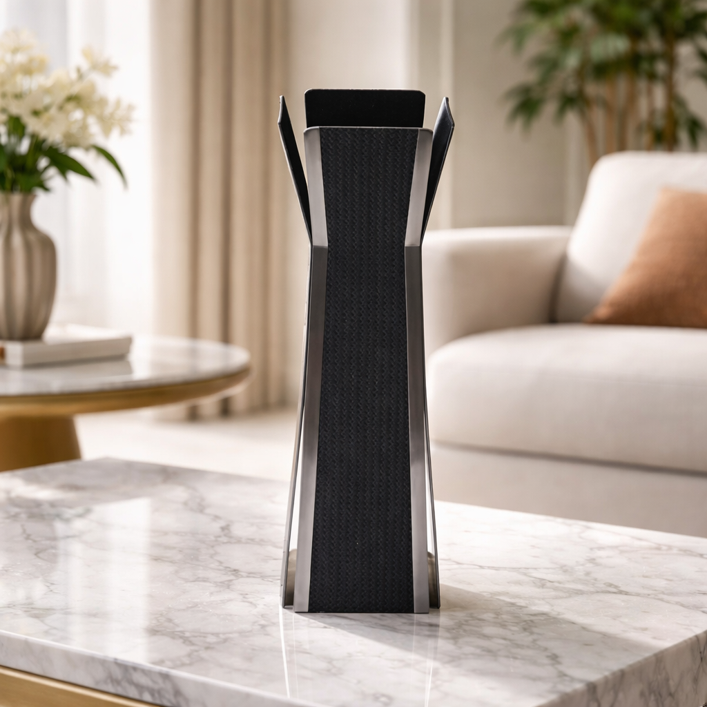 Black Nordic Flower Vase Large