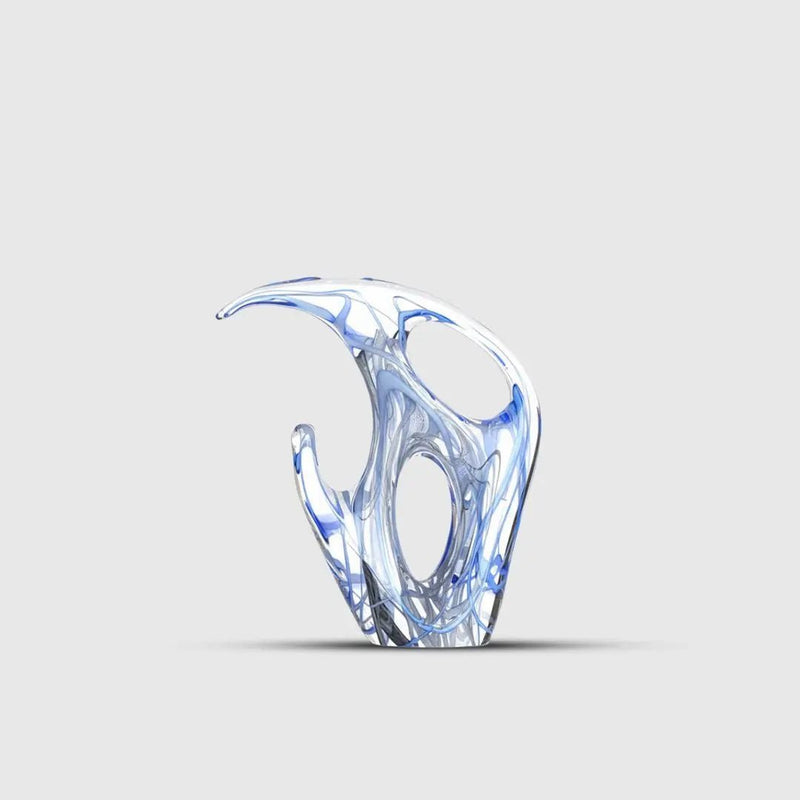 Blue Abstract Sculpture — image 3