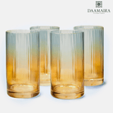 Blue And Amber Ombre High Ball Glass - Set of 4 — view 2