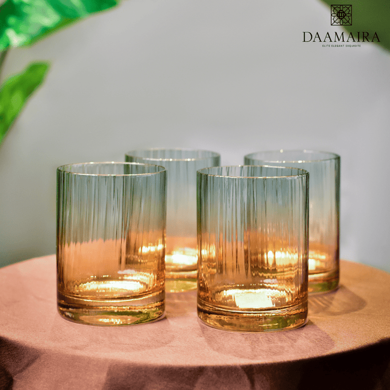 Blue And Amber Ombre Water Glass - Set of 4 — image 2