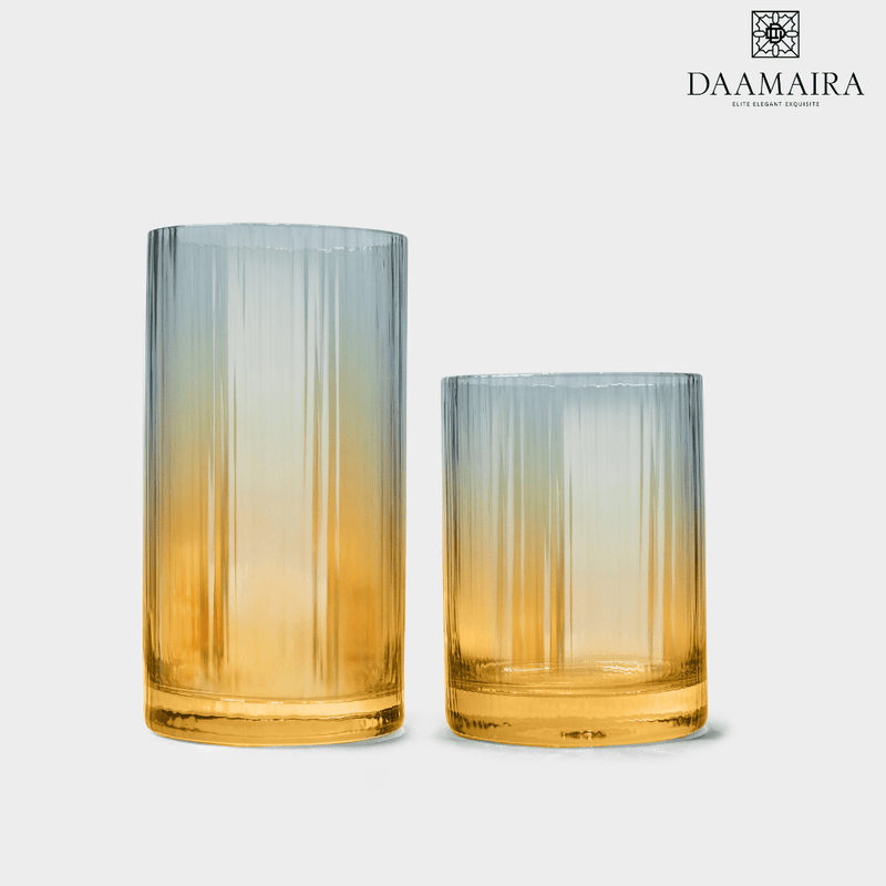 Blue And Amber Ombre Water Glass - Set of 4 — image 5