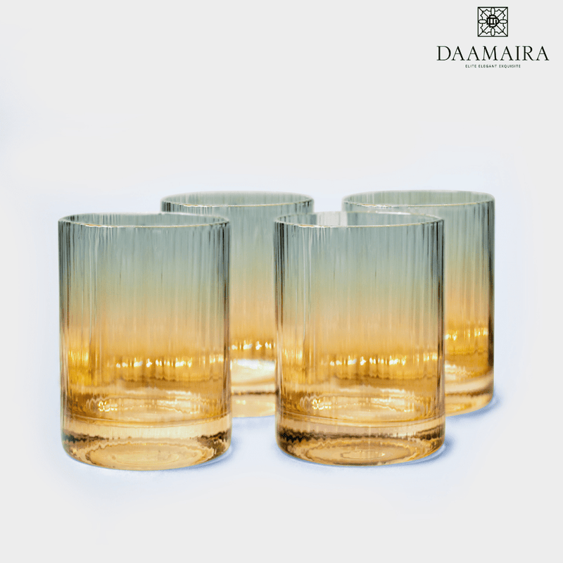 Blue And Amber Ombre Water Glass - Set of 4 — image 3