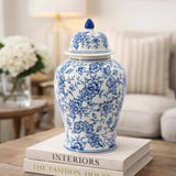 Blue Pottery Ginger Jar - S — view 2