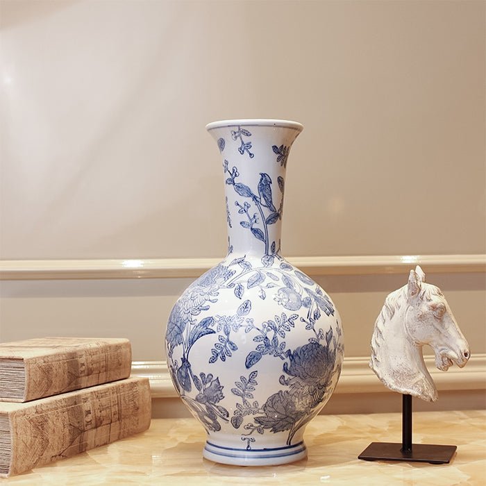 Blue and White Vase - S