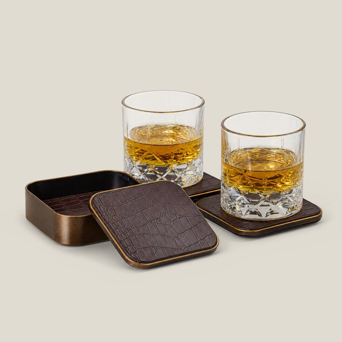Brown Royal Coasters