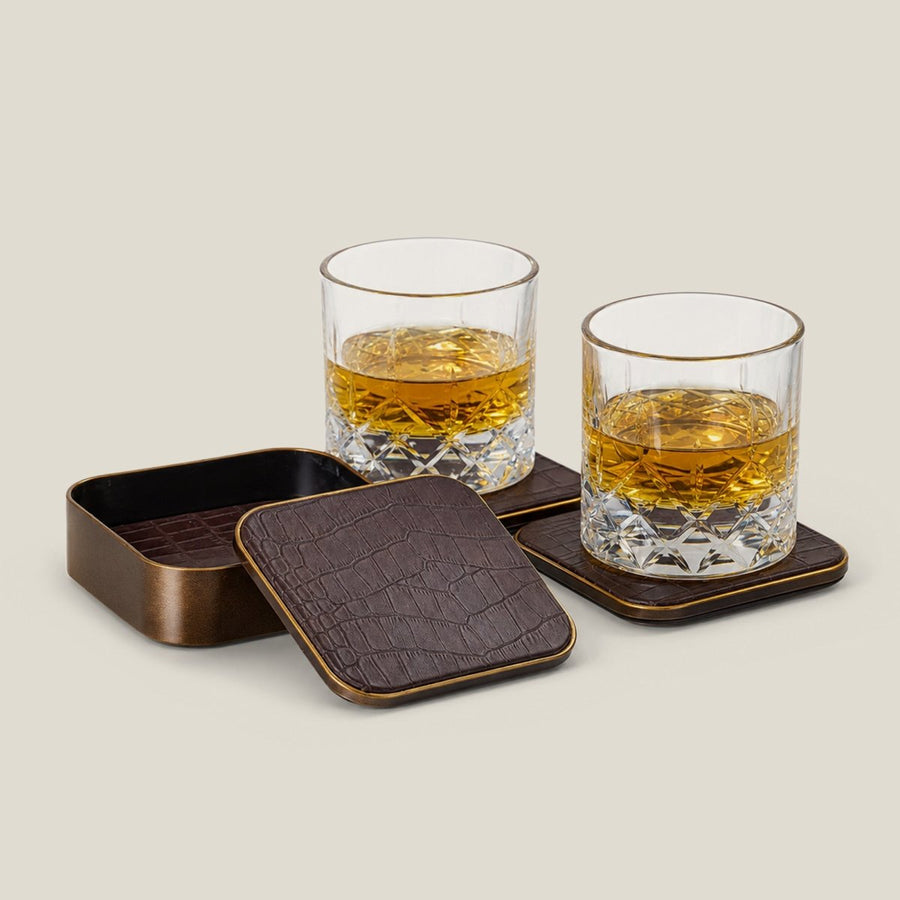 Brown Royal Coasters