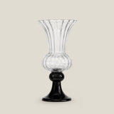 Caara Clear Vase With Black Base — view 7